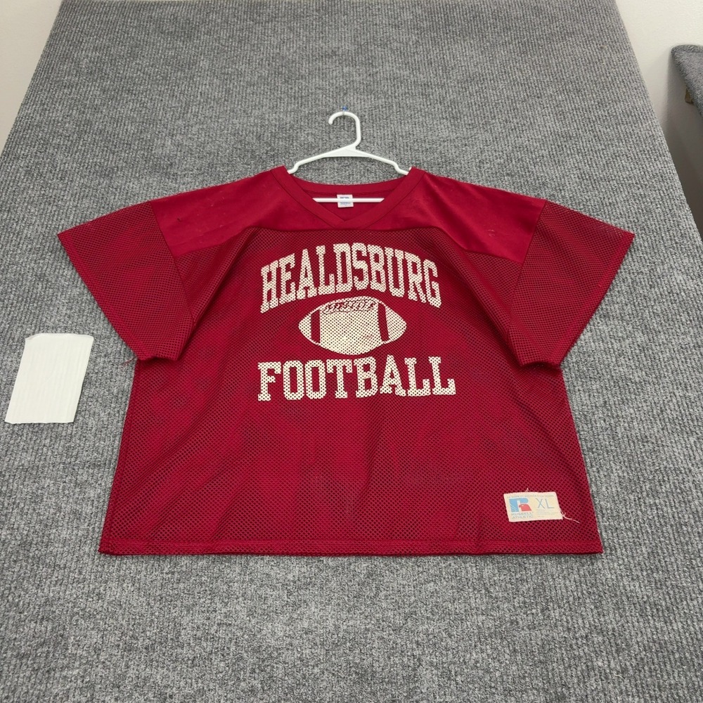 Healdsburg Football Russell Athletic Jersey Mens XL Maroon Polyester Mesh Sport